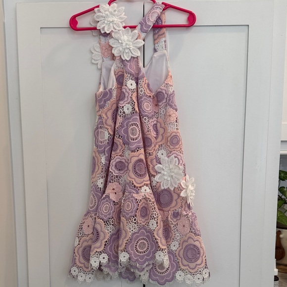 Baby Sara Floral Lace Kids Dress - Picture 3 of 3